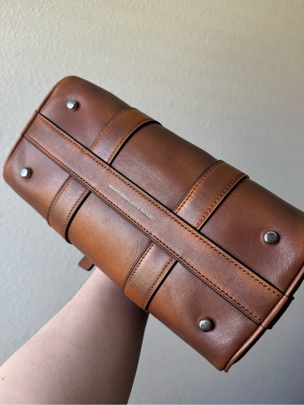Coach Brown Loved Leather Compass 25 - Picture 5 of 5